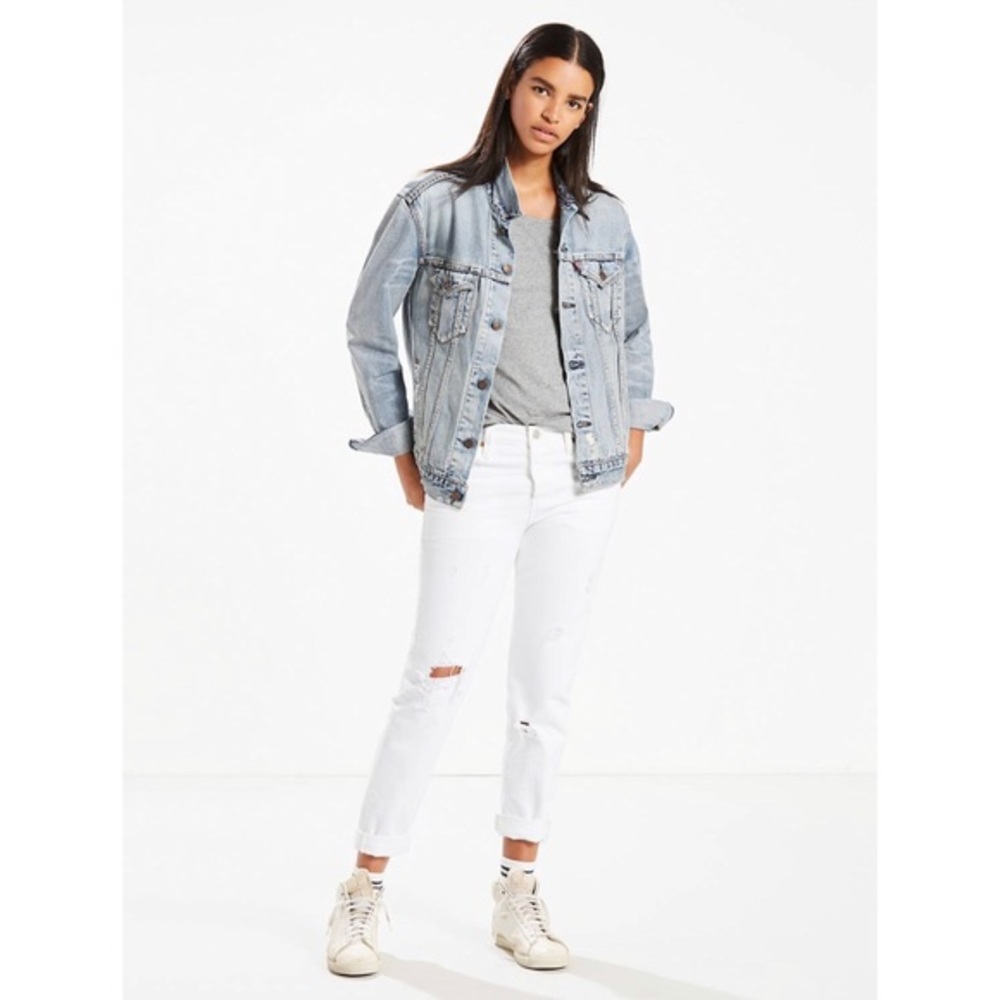Levi’s 501 White Taper Jeans 25